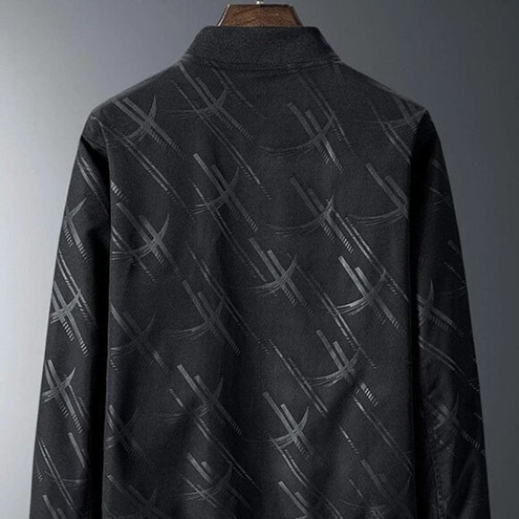 Casual Men's Bomber Jacket - Picture 3 of 7